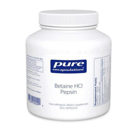 Betaine HCL Pepsin 250 caps Free shipping - SDBrainCenter