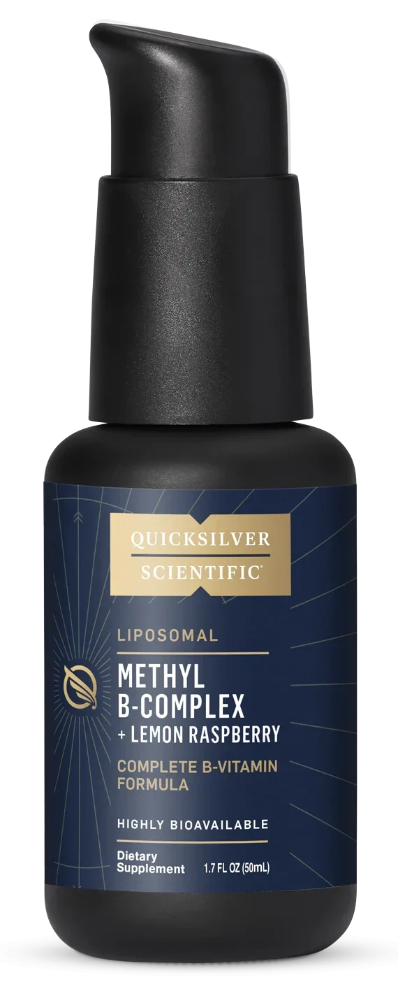 Liposomal Methyl B-Complex + Lemon Raspberry dietary supplement bottle, 1.7 fl oz