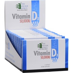 Vitamin D3 50,000IU 10 packs 15/caps per pack