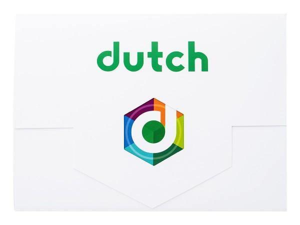 Dutch branded lab test kit with colorful hexagon logo on white background