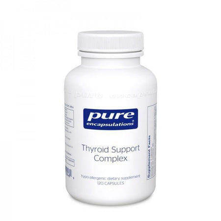 Pure Encapsulations Thyroid Support Complex supplement bottle, 120 capsules